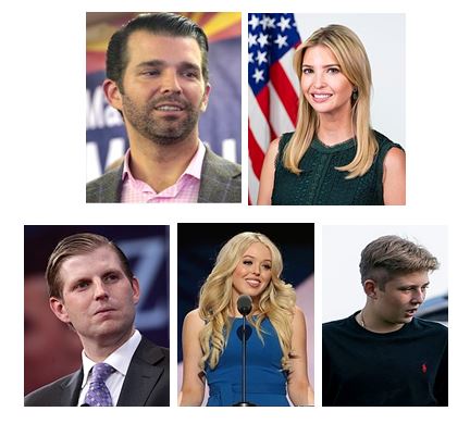 Filhos de Donald J. Trump