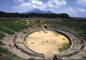 Arena de gladiadores de la antigua Roma