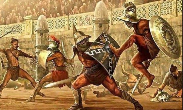 Gladiadores romanos antiguos