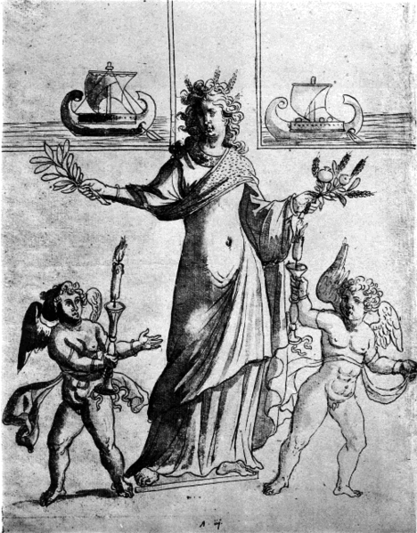 Tyche: diosa griega de la suerte y la felicidad.