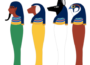 Los cuatro hijos de Horus en el antiguo Egipto
