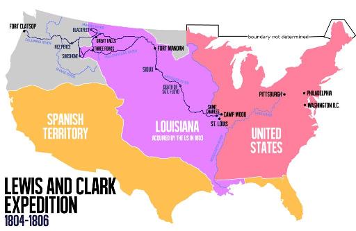 Tijdlijn en interessante feiten over de expeditie van Lewis en Clark