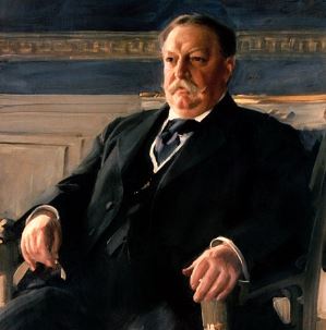De Amerikaanse president William Howard Taft