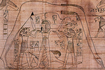 De Egyptische god Shu
