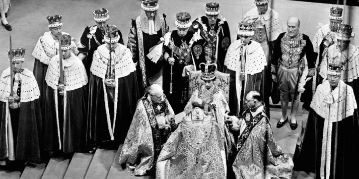 De kroning van Elizabeth II