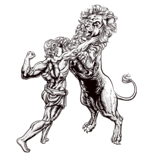 Немейския лъв и херкулес