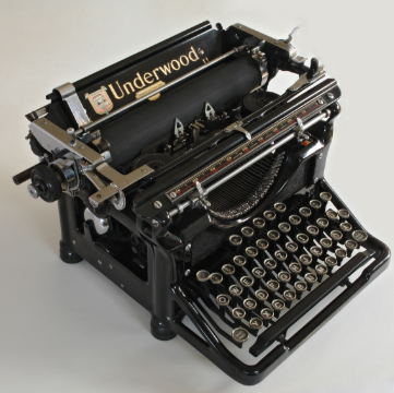 la máquina de escribir