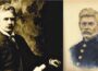 Portretten van Ambrose Bierce als schrijver en soldaat.