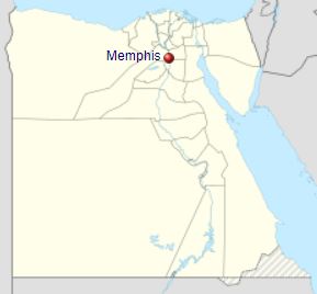Ägyptische Stadt Memphis