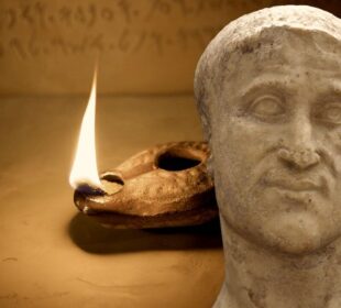 An ancient ever burning lamp was reportedly found in the tomb of Constantius Chlorus.