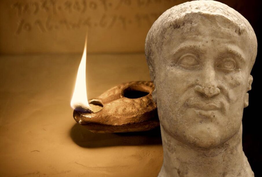 An ancient ever burning lamp was reportedly found in the tomb of Constantius Chlorus.