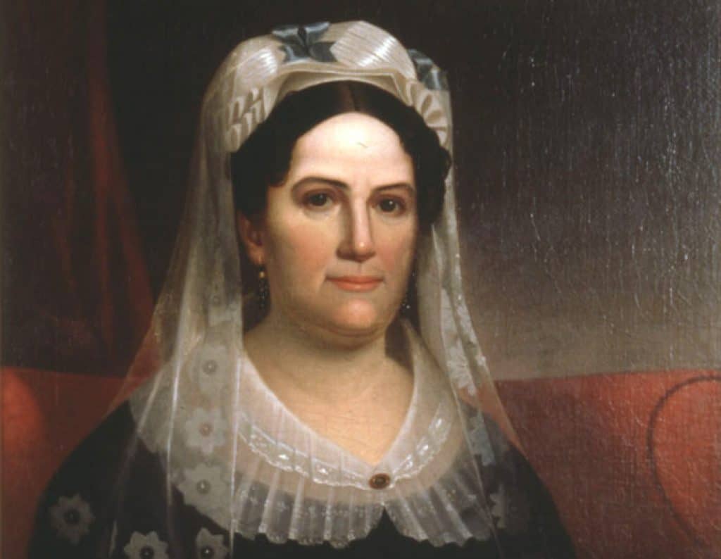 Porträt von Rachel Jackson, Ehefrau des zukünftigen US-Präsidenten Andrew Jackson.