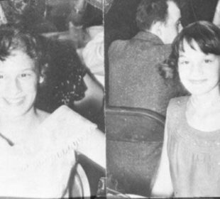 grimes sisters (L) Barbara Grimes, 15 and (R) Patricia Grimes 13.