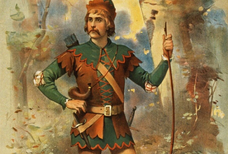 Frederick Warde as Robin Hood (1895).