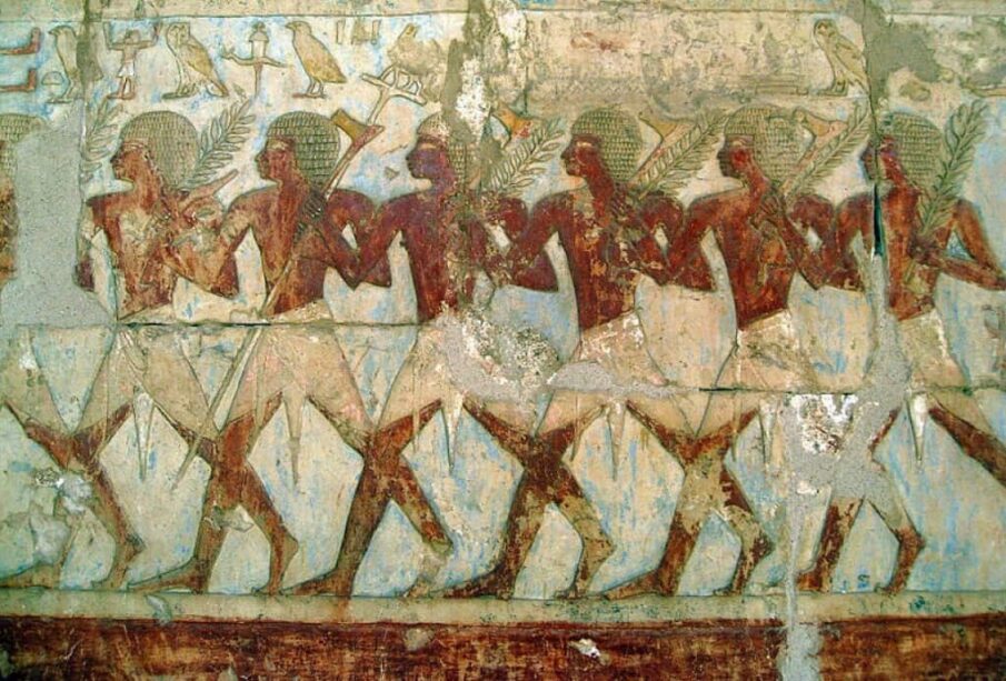 A relief depicting Hatshepsut’s expedition to the Land of Punt.