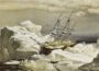 ضاعت بعثة فرانكلين بعد أن أبحرت في عام 1845 للعثور على الممر الشمالي الغربي. فنان رسم، الملازم أول. S. جورني كريسويل، 1854. المجال العام.