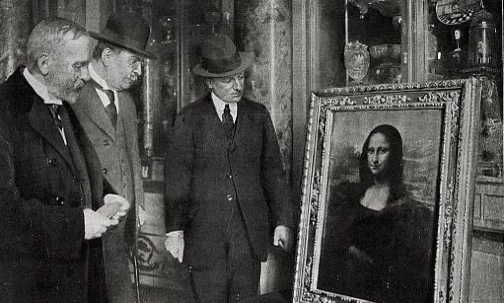 Mona Lisa tentoongesteld in een galerie