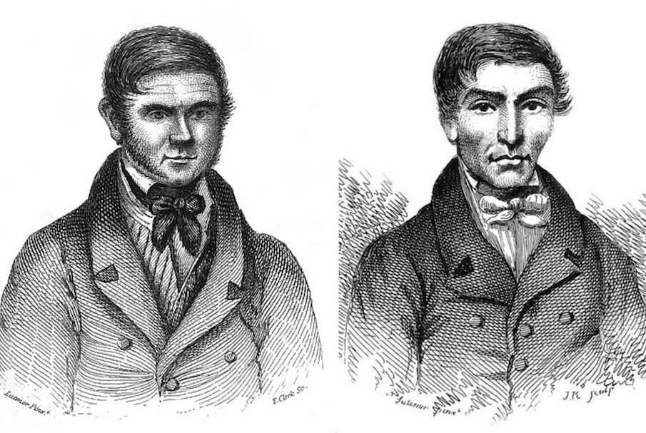 Illustrations of Burke and Hare.