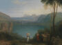 Enéias com Sibila de Cumas no Lago Averno
