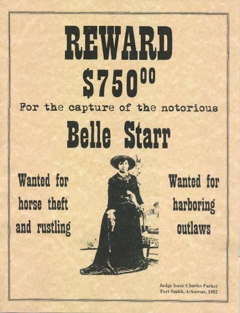 Плакат с награда за Бел Стар.
