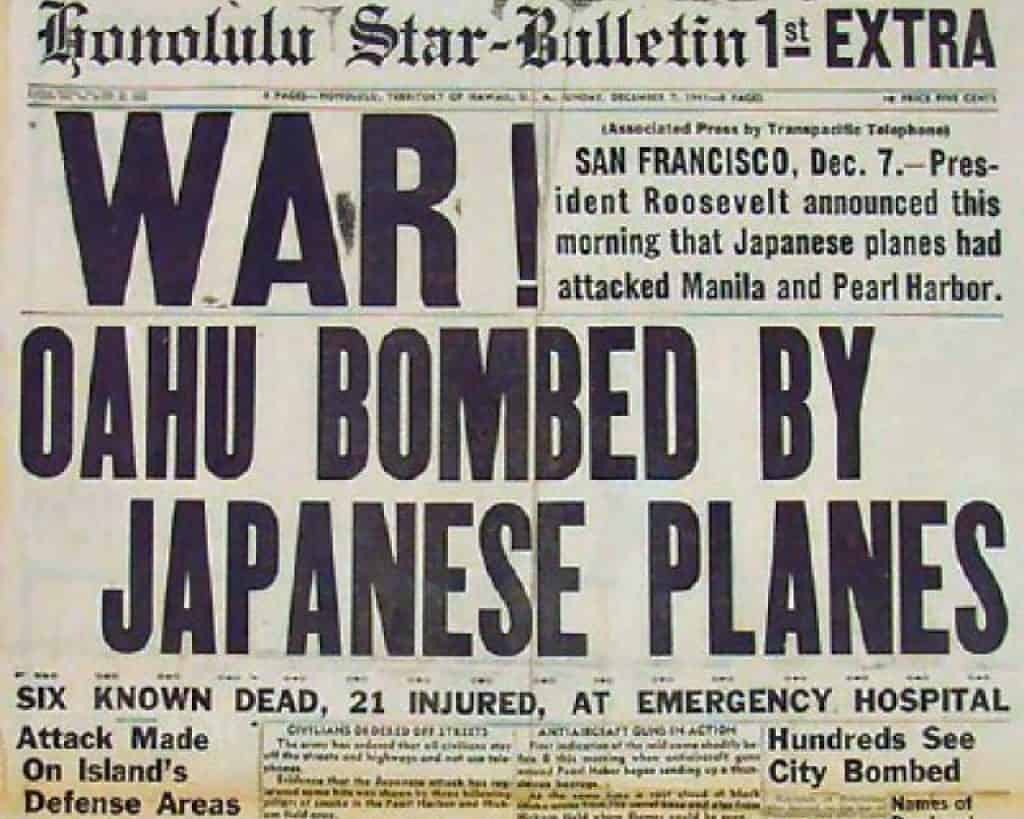 attaque sur Pearl Harbor