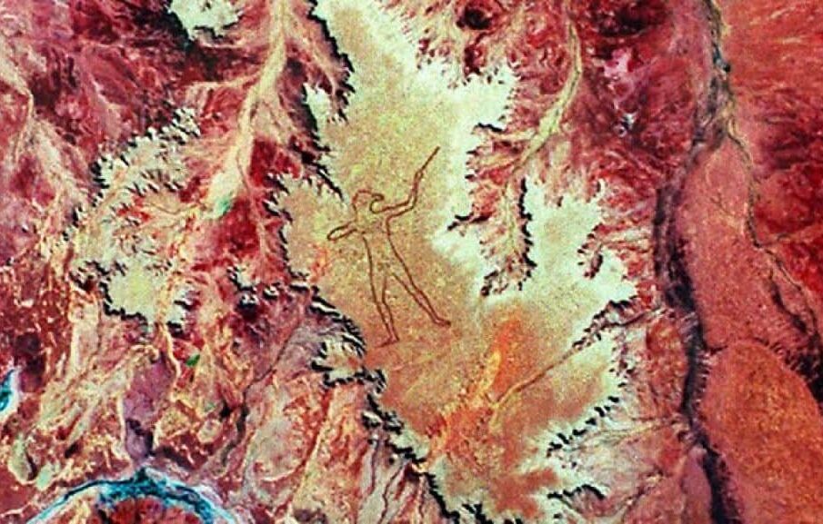 Landsat 5 Thematic Mapper image of the Marree Man