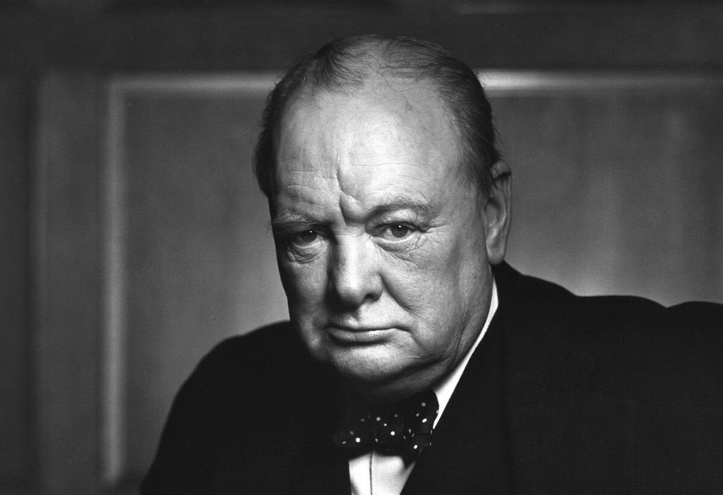 Sir Winston Churchill em dezembro de 1941.