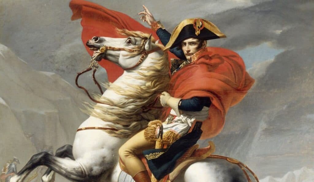 La psicologia di Napoleone Bonaparte sostenne i suoi obiettivi militari e lo rese amato dai francesi. Dominio pubblico.