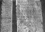 A 1910 photograph of the Kensington Runestone.
