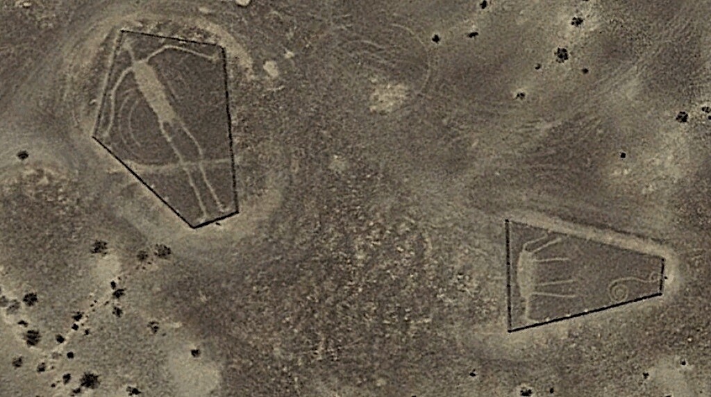 Блайт Инталиос. Геоглифи в пустинята Колорадо, Калифорния. 