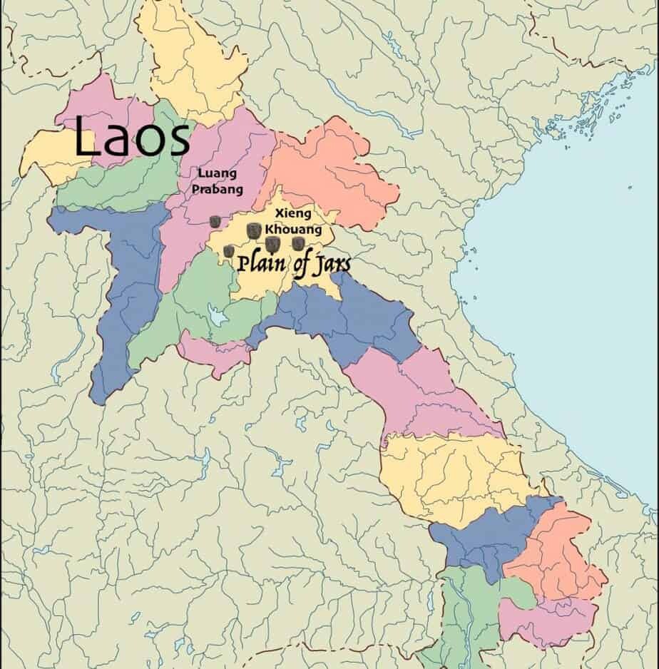 Равнината на Джаровете е съсредоточена главно в провинция Сиенг Кхуанг, като има и някои допълнителни съдове в Луанг Прабанг. Снимка: Исторически загадки.